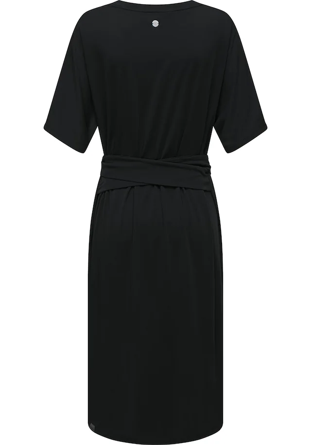 Ragwear Shirtkleid »Pallerma« Ohne Taschen stylisches Sommerkleid mit Bindeband an der Taille