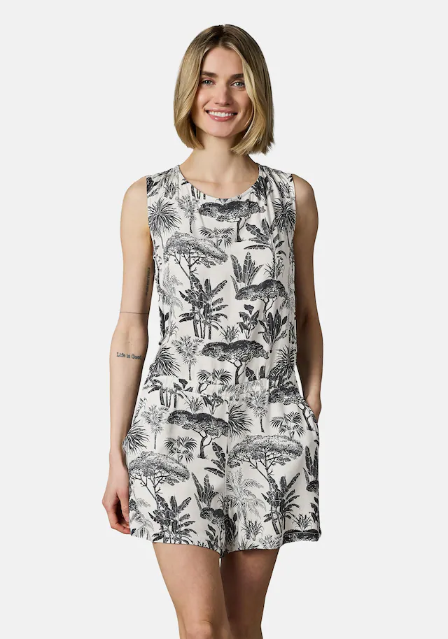 Ragwear Jumpsuit »Zella« schicker, kurzer Damen Overall mit floralem Print