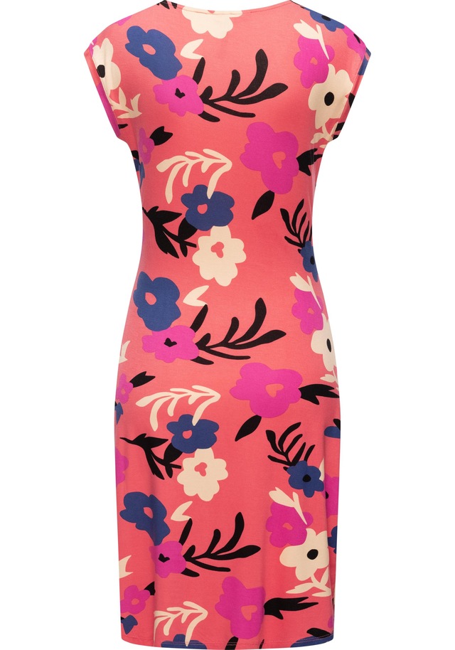 Ragwear Etuikleid »Crupi Print« Ohne Taschen figurbetontes Sommerkleid mit Raffung an der Taille