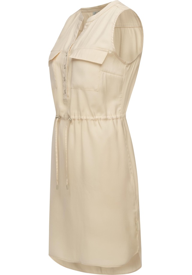 Ragwear Blusenkleid »Roissin« Brusttaschen | Eingrifftaschen stylisches Sommerkleid mit Bindeband