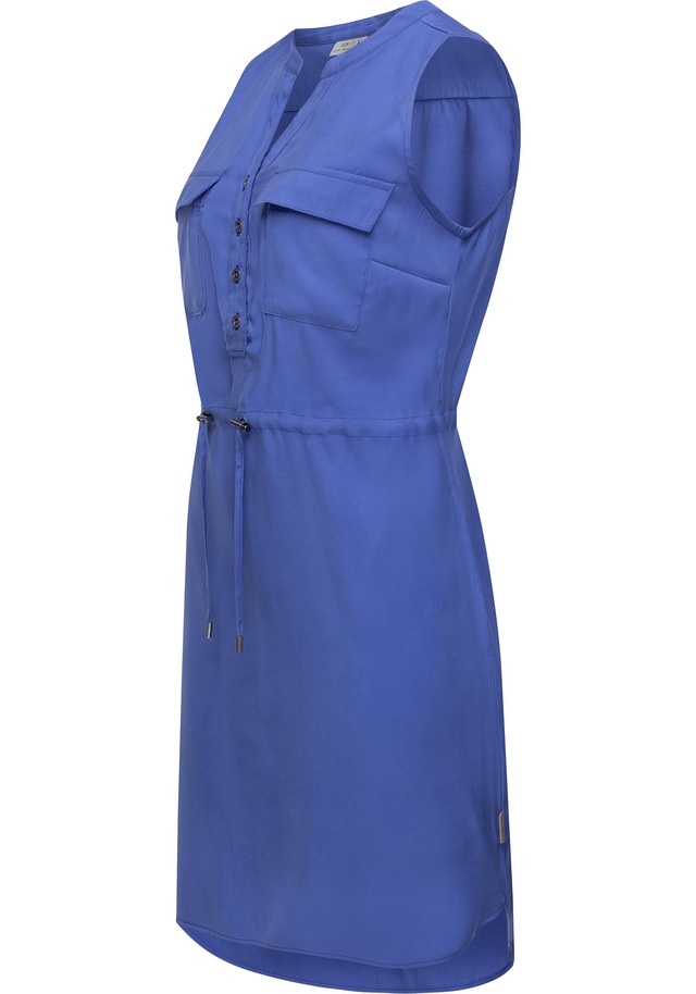Ragwear Blusenkleid »Roissin« Brusttaschen | Eingrifftaschen stylisches Sommerkleid mit Bindeband