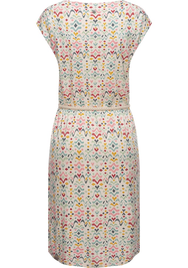 Ragwear Shirtkleid »Lilithe Ikat« Eingrifftaschen stylisches Damen Sommerkleid mit Taillengürtel