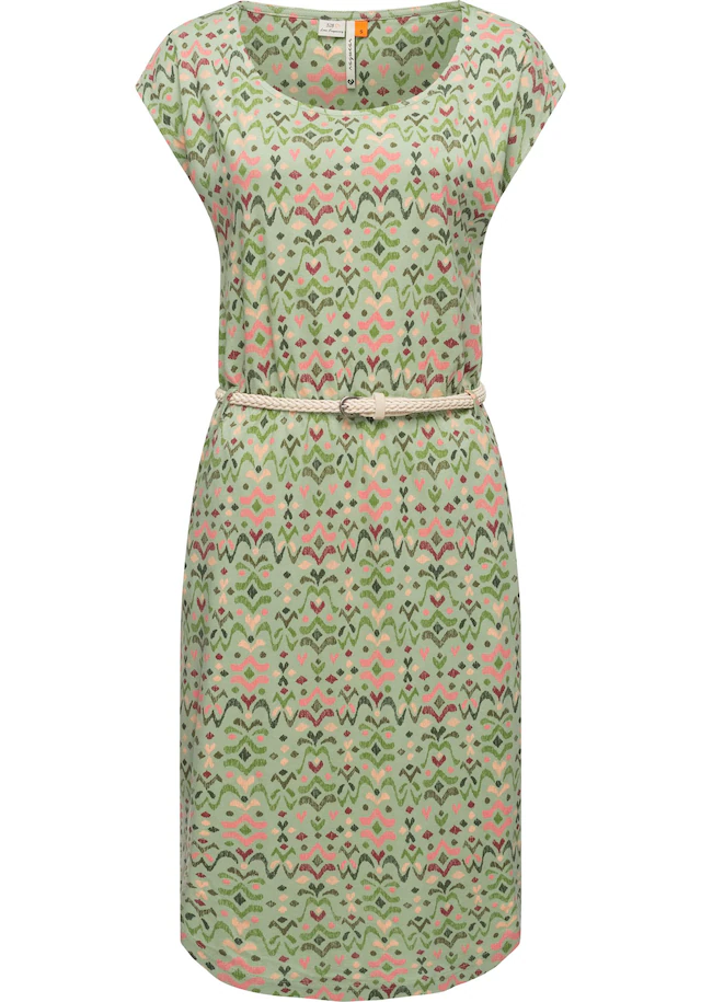 Ragwear Shirtkleid »Lilithe Ikat« Eingrifftaschen stylisches Damen Sommerkleid mit Taillengürtel