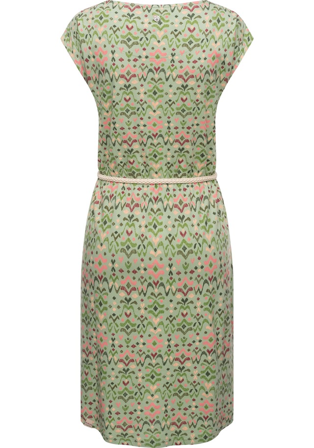 Ragwear Shirtkleid »Lilithe Ikat« Eingrifftaschen stylisches Damen Sommerkleid mit Taillengürtel