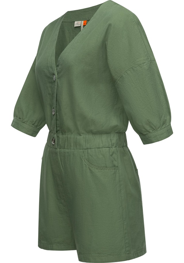 Ragwear Jumpsuit »Ipsie« schicker, kurzer Damen Overall in Military-Look