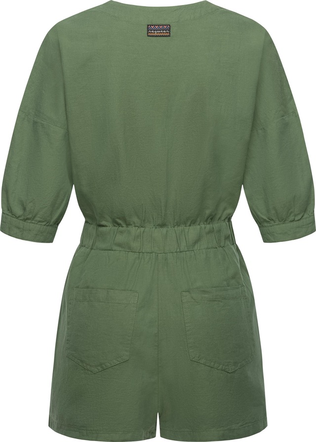 Ragwear Jumpsuit »Ipsie« schicker, kurzer Damen Overall in Military-Look