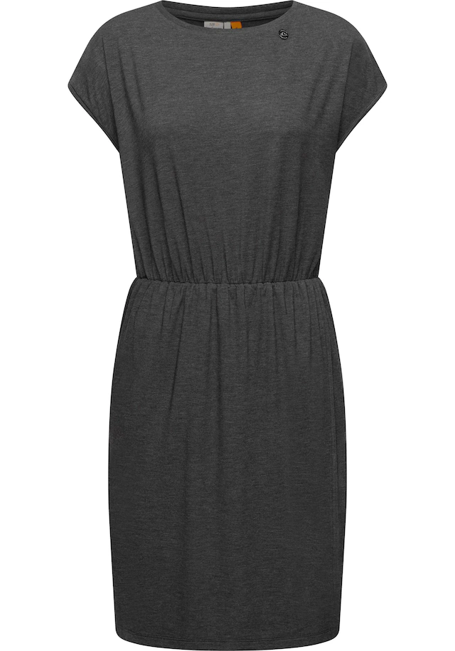 Ragwear Jerseykleid »Copr« Ohne Taschen Stylisches Shirtkleid mit Raffungen
