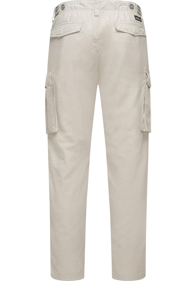 Ragwear Cargohose »Merly Long Linen« Lange luftige Herren Hose mit vielen Taschen