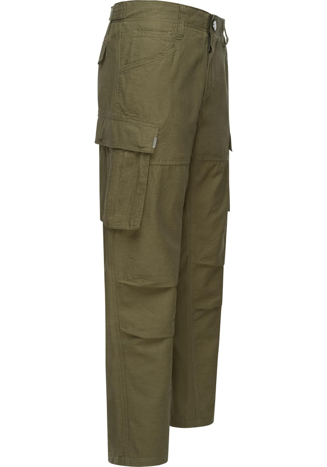 Ragwear Cargohose »Merly Long Linen« Lange luftige Herren Hose mit vielen Taschen