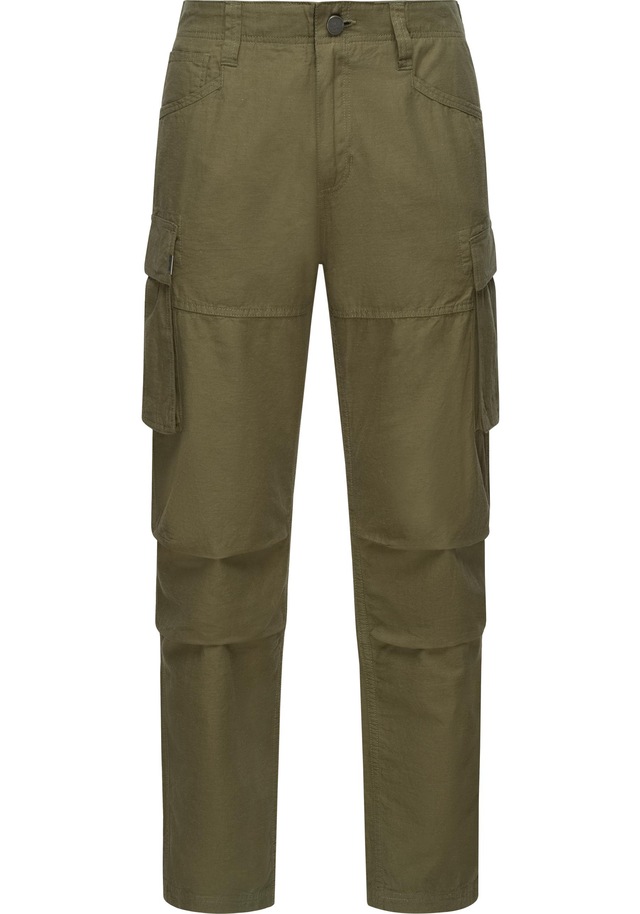 Ragwear Cargohose »Merly Long Linen« Lange luftige Herren Hose mit vielen Taschen