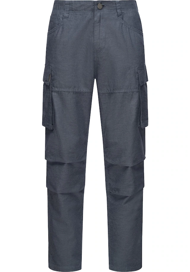 Ragwear Cargohose »Merly Long Linen« Lange luftige Herren Hose mit vielen Taschen