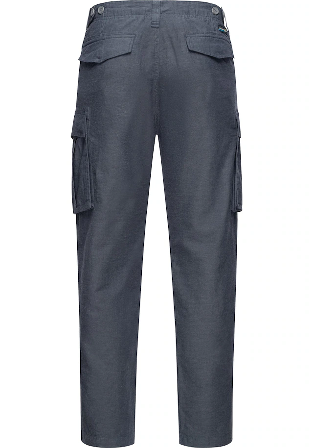 Ragwear Cargohose »Merly Long Linen« Lange luftige Herren Hose mit vielen Taschen