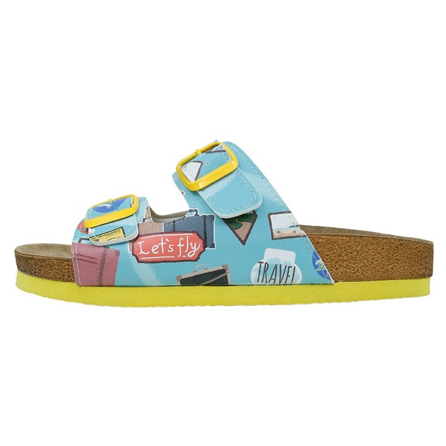 DOGO Pantolette »Stella Pantolette Aeroplanes Damen Sandalen, Stella Pantolette« Handgefertigt