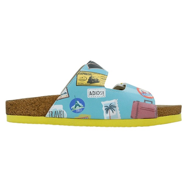 DOGO Pantolette »Stella Pantolette Aeroplanes Damen Sandalen, Stella Pantolette« Handgefertigt