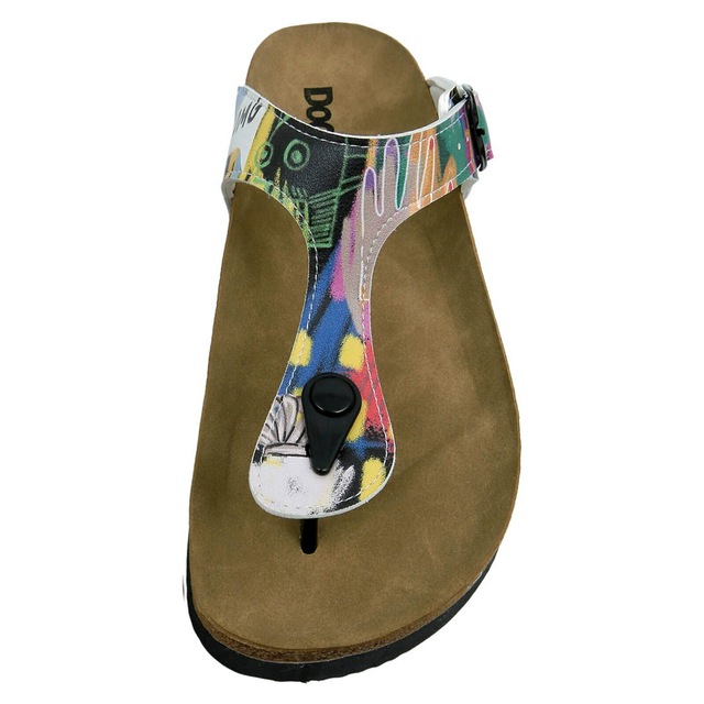 DOGO Zehentrenner »Lila Zehentrenner No More Drama Damen Sandalen, Lila« Handgefertigt