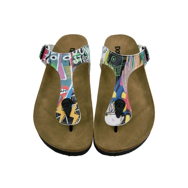 DOGO Zehentrenner »Lila Zehentrenner No More Drama Damen Sandalen, Lila« Handgefertigt