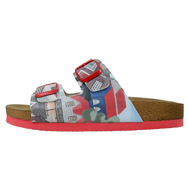DOGO Pantolette »Stella Pantolette Aeroplanes Damen Sandalen, Stella Pantolette« Handgefertigt