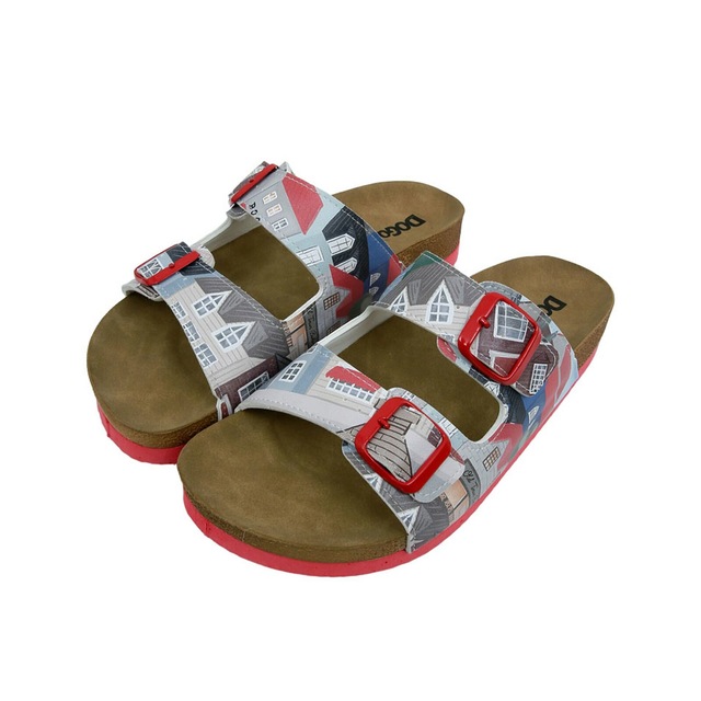 DOGO Pantolette »Stella Pantolette Aeroplanes Damen Sandalen, Stella Pantolette« Handgefertigt