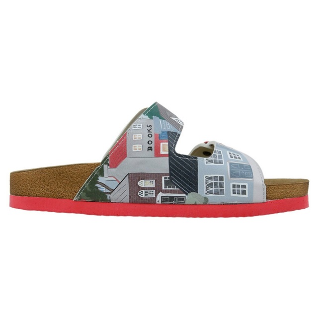 DOGO Pantolette »Stella Pantolette Aeroplanes Damen Sandalen, Stella Pantolette« Handgefertigt