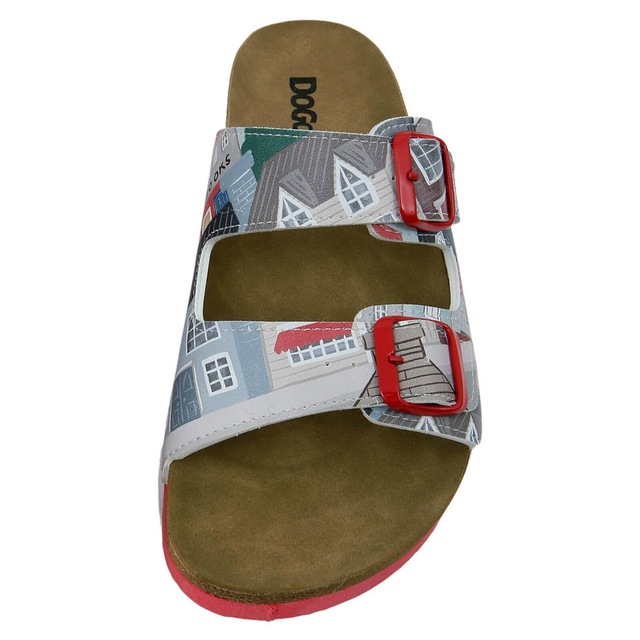 DOGO Pantolette »Stella Pantolette Aeroplanes Damen Sandalen, Stella Pantolette« Handgefertigt