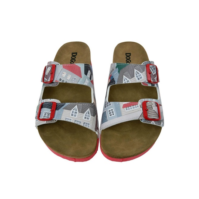 DOGO Pantolette »Stella Pantolette Aeroplanes Damen Sandalen, Stella Pantolette« Handgefertigt