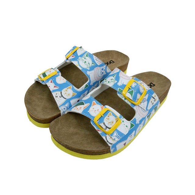 DOGO Pantolette »Stella Pantolette Aeroplanes Damen Sandalen, Stella Pantolette« Handgefertigt