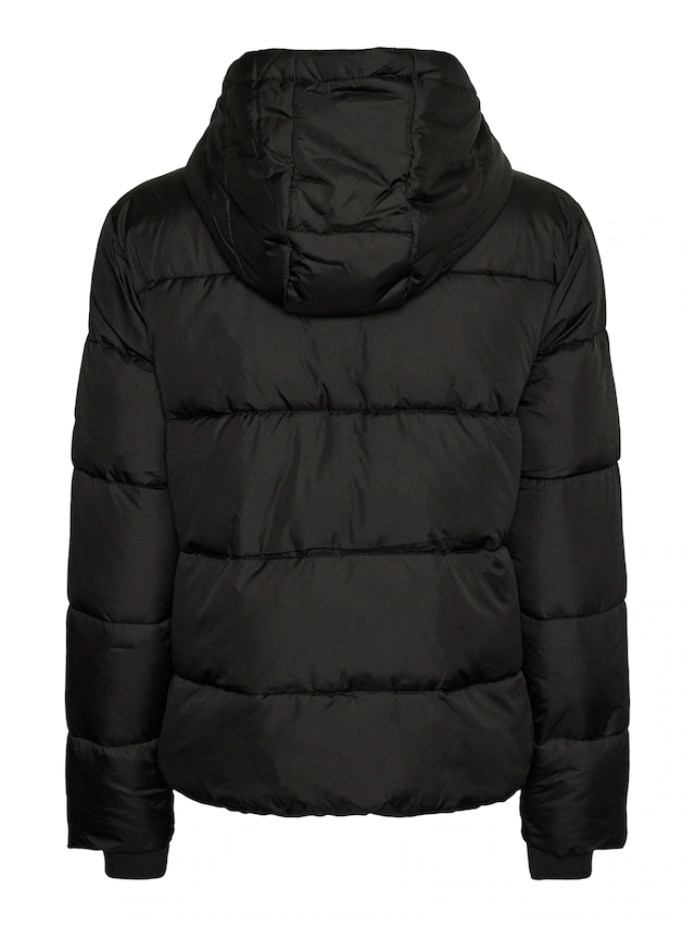 pieces Steppjacke »PCBEE NEW SHORT PUFFER JACKET NOOS BC« mit Kapuze Kunstfaser