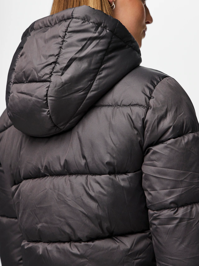 pieces Steppjacke »PCBEE NEW SHORT PUFFER JACKET NOOS BC« mit Kapuze Kunstfaser