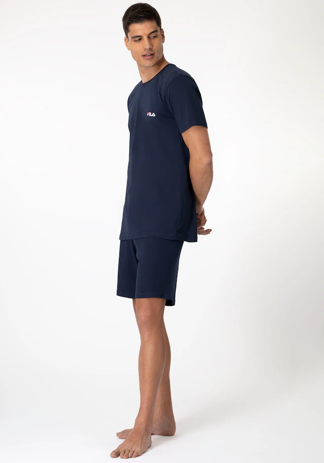Fila »MAN JERSEY PYJAMAS« 2 tlg. Hose mit elastischem Logobund und Kurzarmshirt