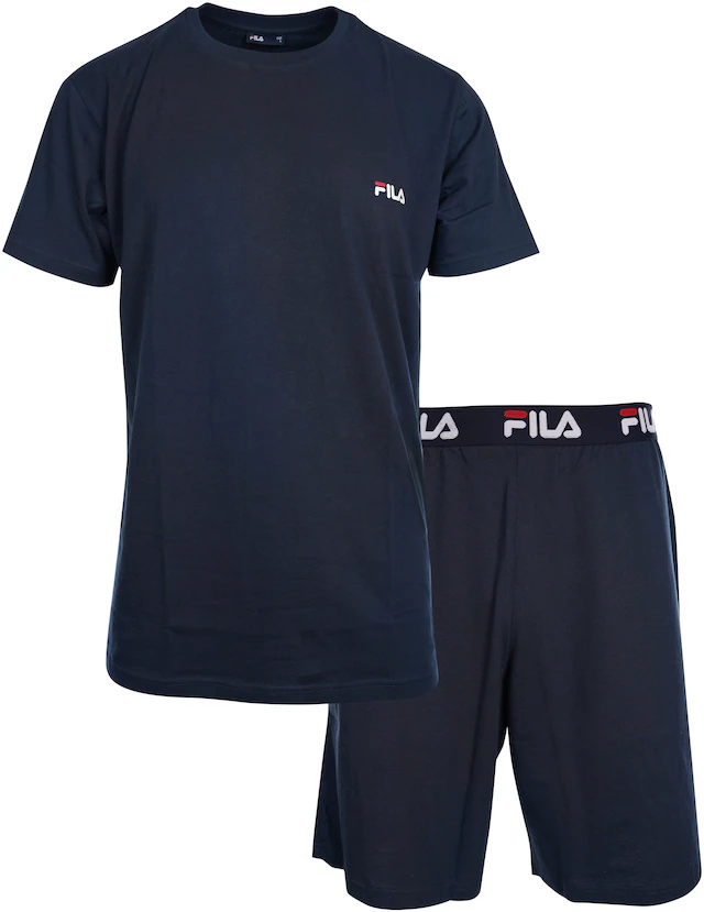 Fila »MAN JERSEY PYJAMAS« 2 tlg. Hose mit elastischem Logobund und Kurzarmshirt
