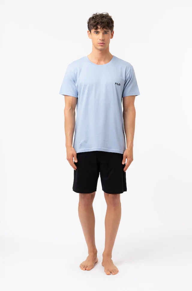 Fila »MAN JERSEY PYJAMAS« 2 tlg. Hose mit elastischem Logobund und Kurzarmshirt