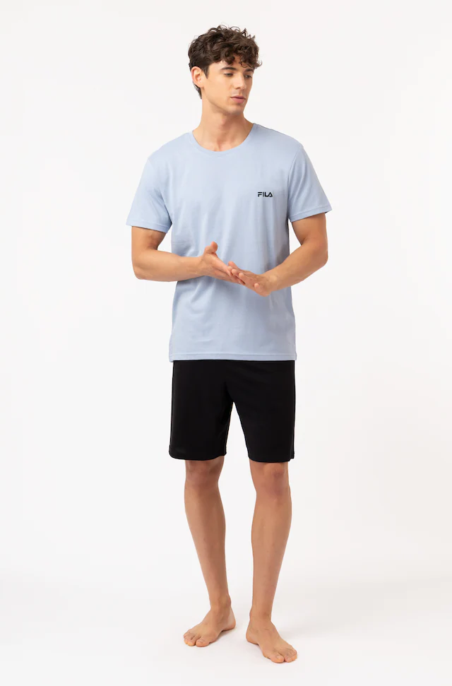 Fila »MAN JERSEY PYJAMAS« 2 tlg. Hose mit elastischem Logobund und Kurzarmshirt