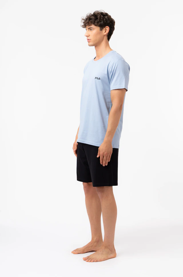 Fila »MAN JERSEY PYJAMAS« 2 tlg. Hose mit elastischem Logobund und Kurzarmshirt