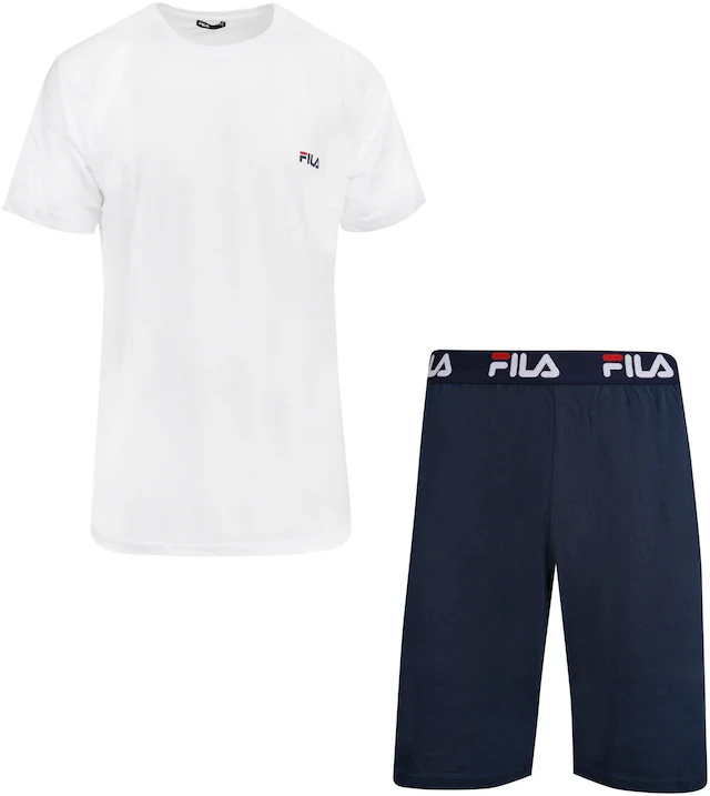 Fila »MAN JERSEY PYJAMAS« 2 tlg. Hose mit elastischem Logobund und Kurzarmshirt