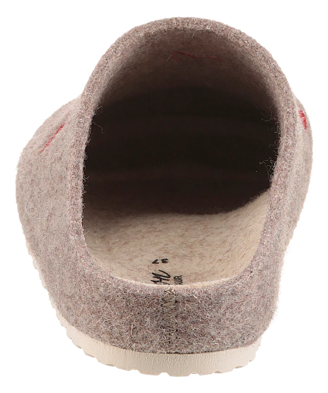 Aniston SHOES Clog Hausschuh, Homeslipper mit Herzchen-Stickerei