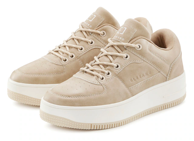 Elbsand Sneaker »Schnürschuh, Freizeitschuh, Halbschuh, Schnürhalbschuh, Turnschuh« mit modischer Plateausohle