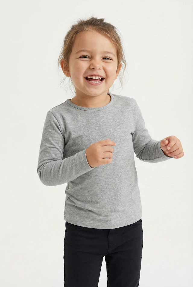 happy girls Langarmshirt in Basic-Form