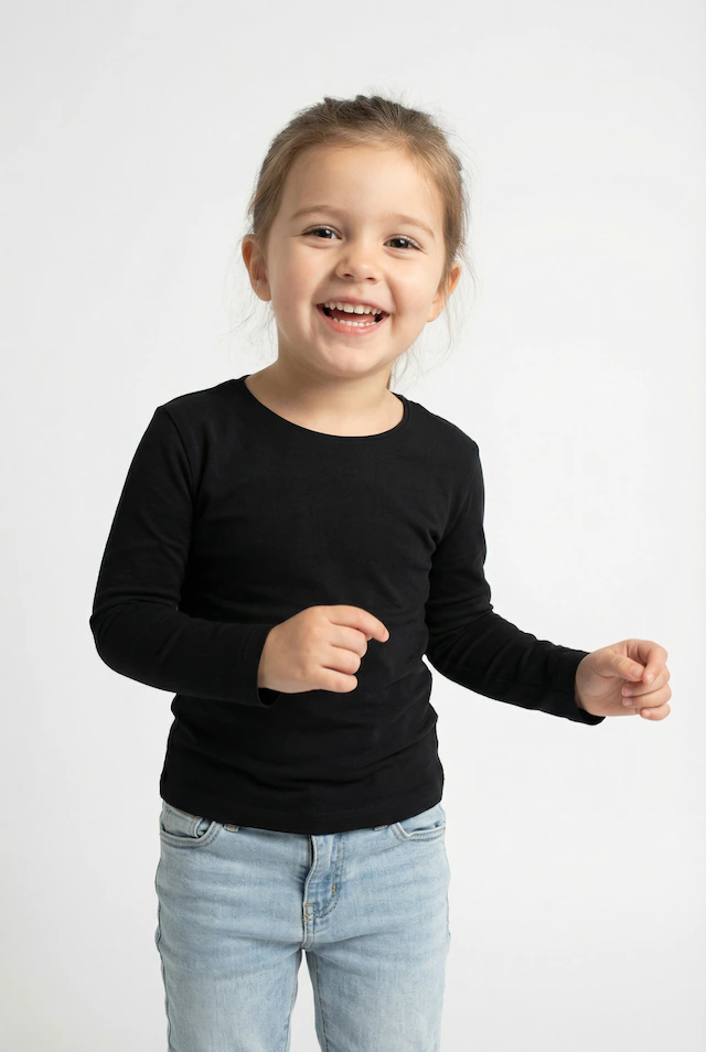 happy girls Langarmshirt in Basic-Form