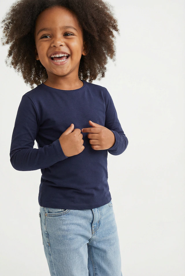 happy girls Langarmshirt in Basic-Form