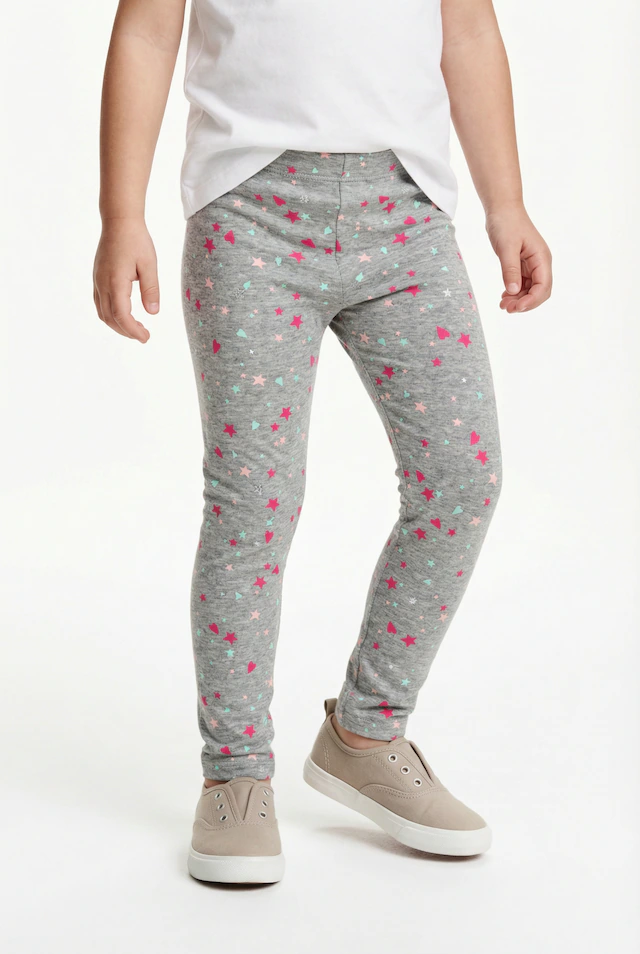happy girls Sweatleggings im tollen Sternen-Herzen-Alloverprint