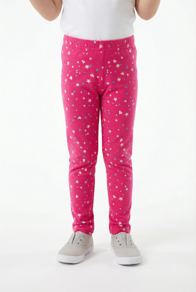 happy girls Sweatleggings im tollen Sternen-Herzen-Alloverprint