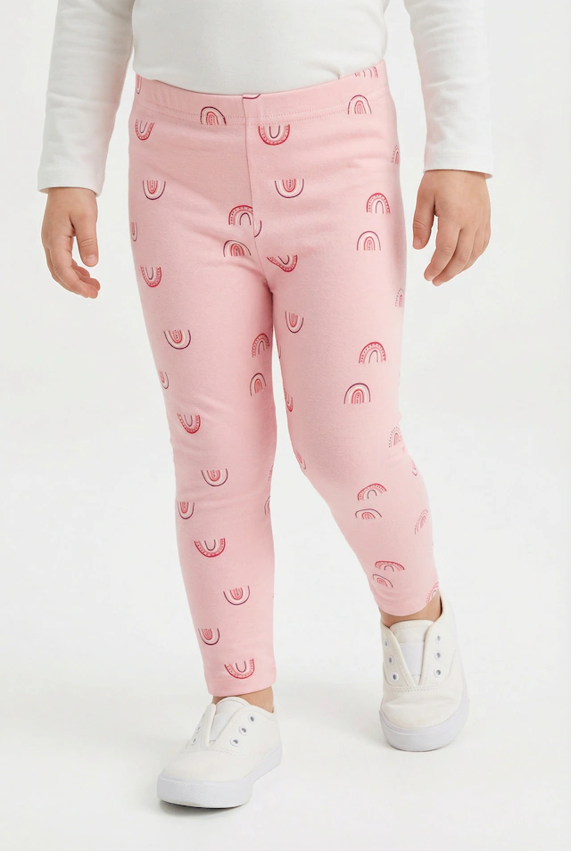 happy girls Leggings im tollen Alloverprint, Basic-Form