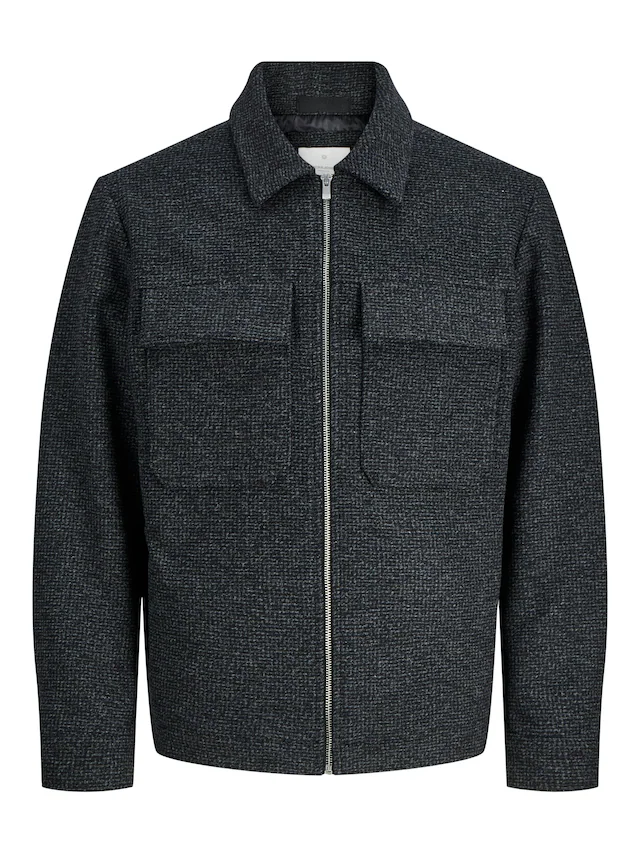 Jack & Jones Wolljacke »JPRCCRUSSEL WOOL BLEND JACKET SN« ohne Kapuze