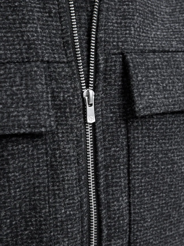 Jack & Jones Wolljacke »JPRCCRUSSEL WOOL BLEND JACKET SN« ohne Kapuze