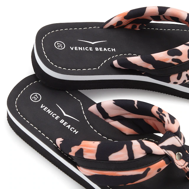Venice Beach Badezehentrenner »Sandale, Badeschuh, Badelatsche, Flip Flop, Badeschlappe, Sommerschuhe« Zehentrenner mit wasserabweisender und leichter Sohle VEGAN