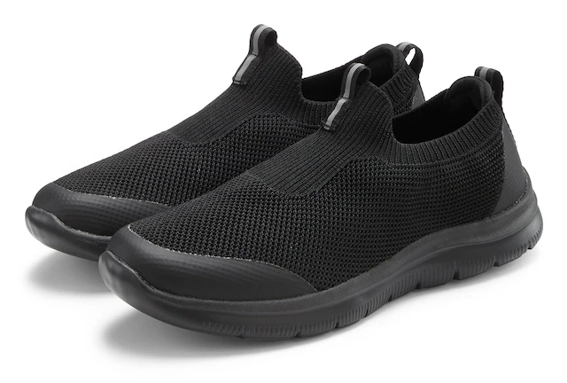 John Devin Sneaker »Slipper, Freizeitschuh, Textilschuhe, Stoffschuhe, Turnschuh« Slip-On-Sneaker mit ultraleichter Sohle Unisex VEGAN
