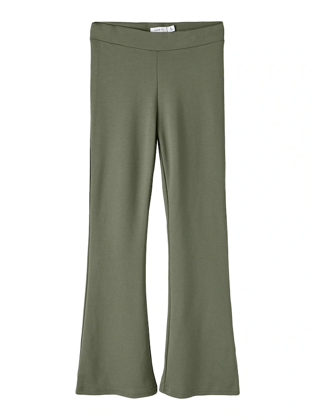 Name It Jerseyhose »NKFFRIKKALI für Mädchen mit ausgestelltem Bein und Viskose« unifarben, casual, ausgestellt, Viskosemix, ohne Kragen