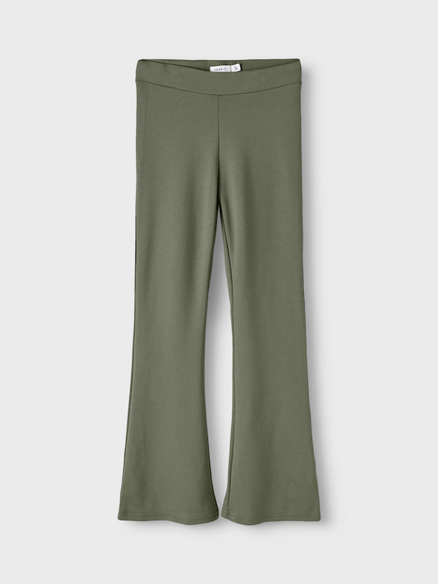 Name It Jerseyhose »NKFFRIKKALI für Mädchen mit ausgestelltem Bein und Viskose« unifarben, casual, ausgestellt, Viskosemix, ohne Kragen