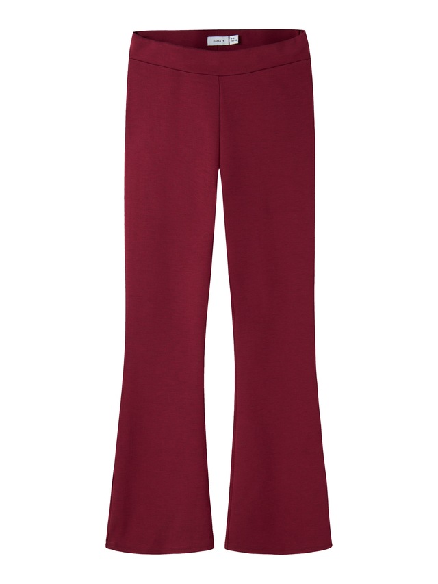 Name It Jerseyhose »NKFFRIKKALI für Mädchen mit ausgestelltem Bein und Viskose« unifarben, casual, ausgestellt, Viskosemix, ohne Kragen