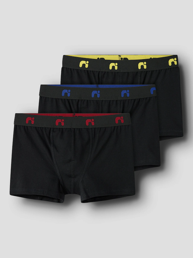 Name It Trunk »NKMBOXER 3P« Packung, 3 Stk. eng, Jersey, Logoschriftzug, angesetztes Bündchen